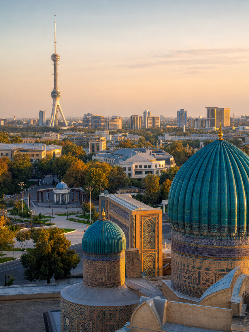 Modern Tashkent skyline, Tashkent City