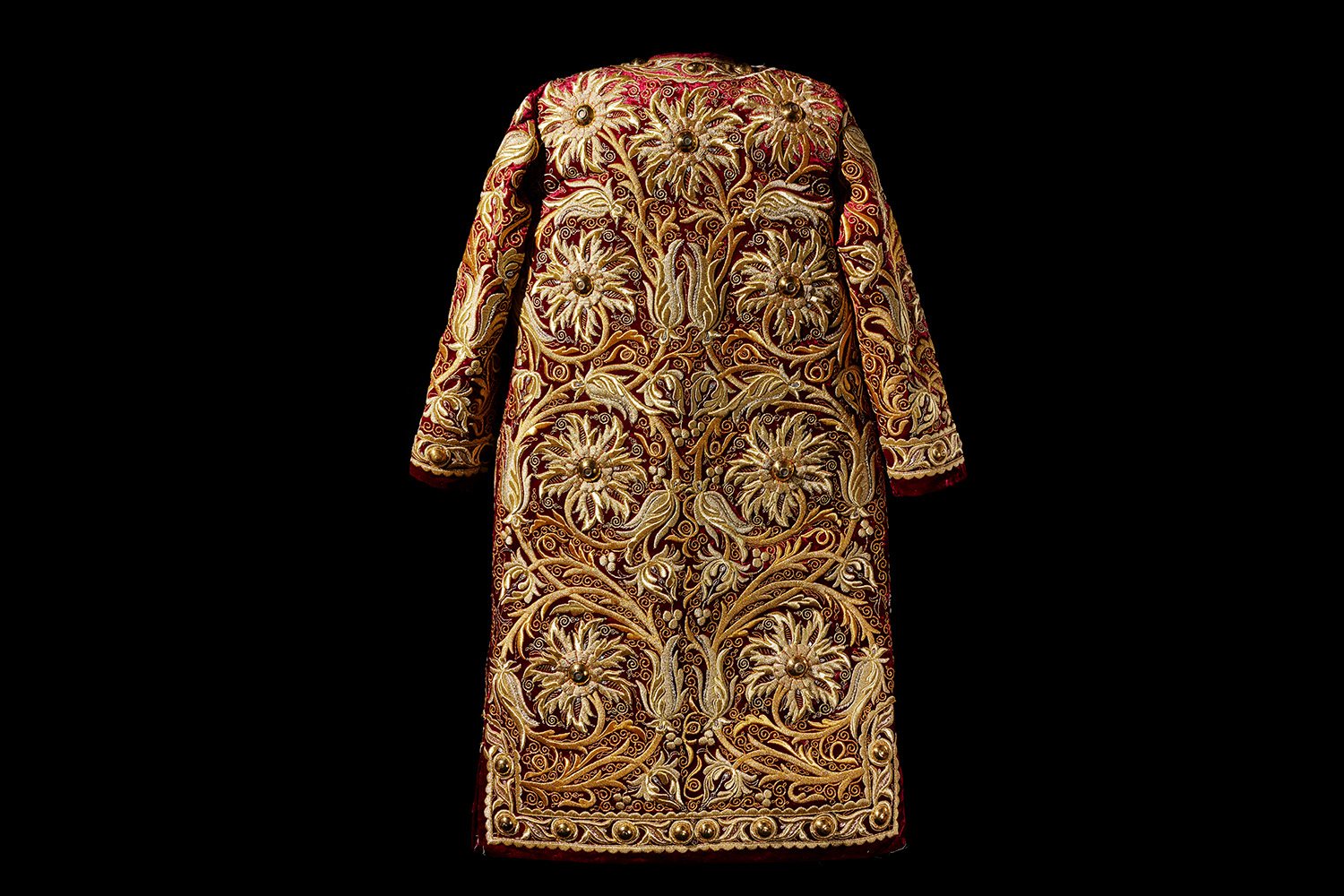 Gold embroidery on a robe